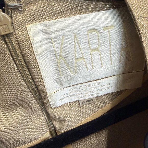 Chic Beige Embellished Mini Dress - Picture 3 of 6